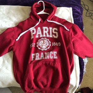 Red Paris Sweatshirt